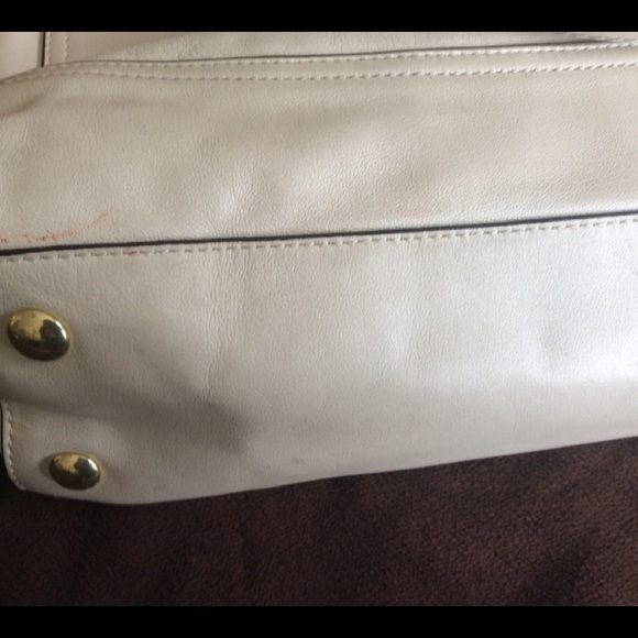Coach "Park" Shoulder Leather Medium Ivory Bag - Picture 11 of 11